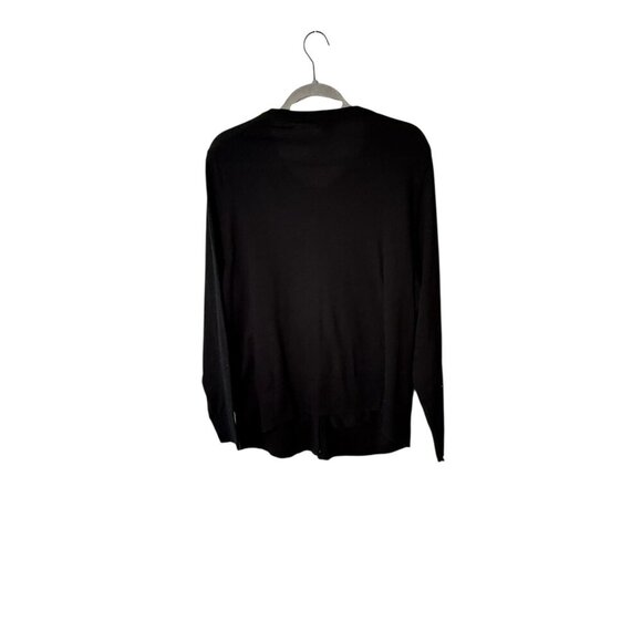 Torrid Womens Black Button-Front Cardigan Sweater Size 1 Lightweight Long Sleeve - Picture 3 of 4